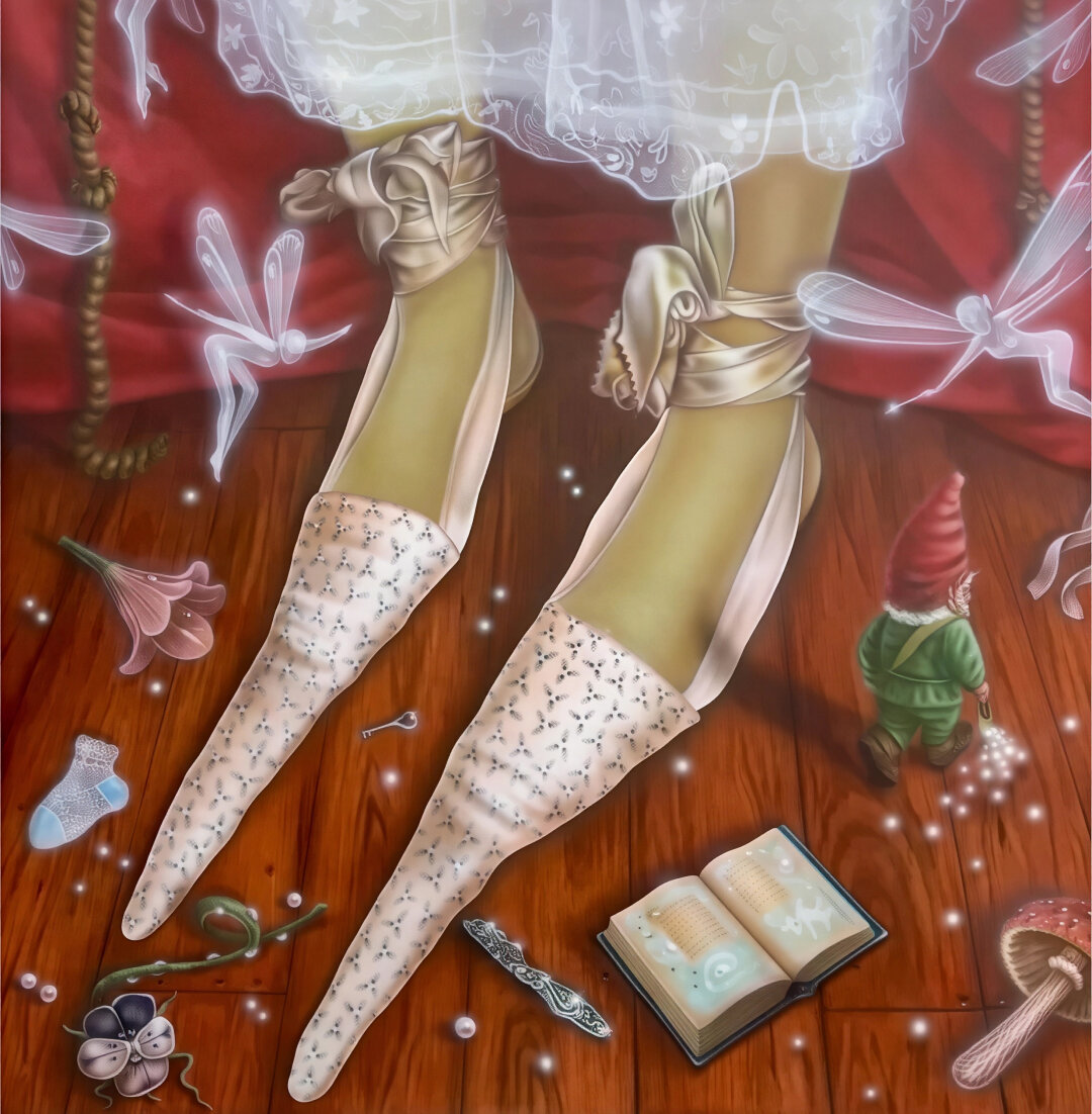 Дарья Пасечник. The secret of the Pansy Flower. Холст, акрил. 2025