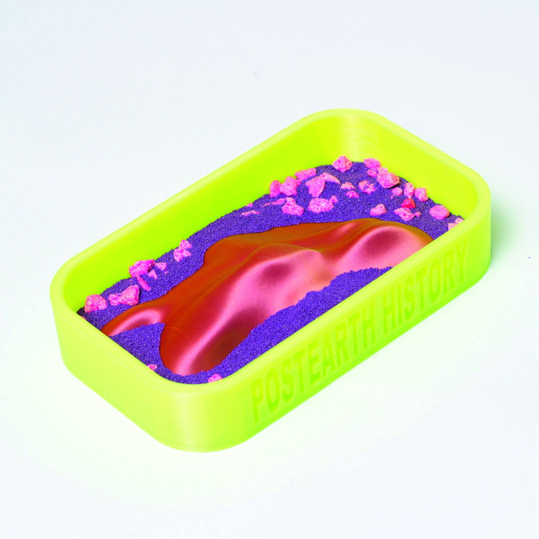 Артем Брюхов. ARTIFACT 37545-358A. 3D-печать, PLA-пластик, камни, песок. 2024