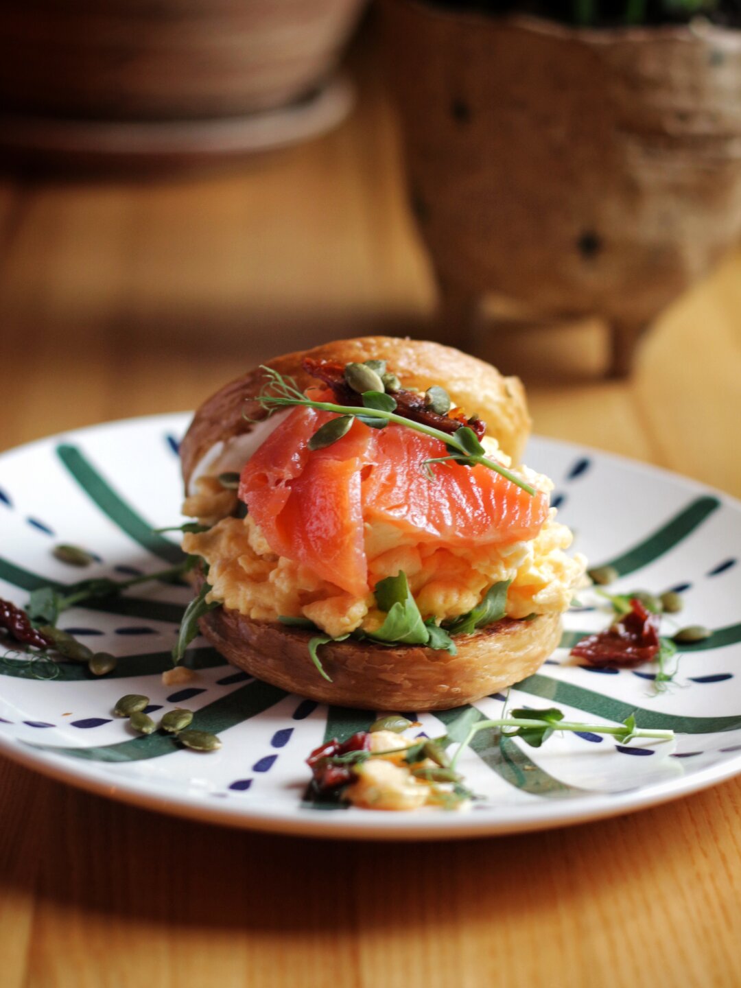 Круглый круассан