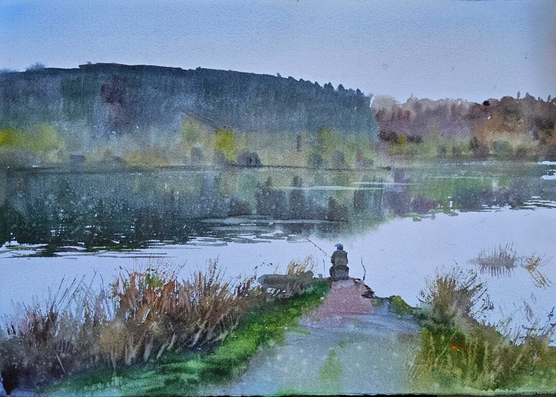 Джамиль Ахметгалиев «Вечер на р. Белая»