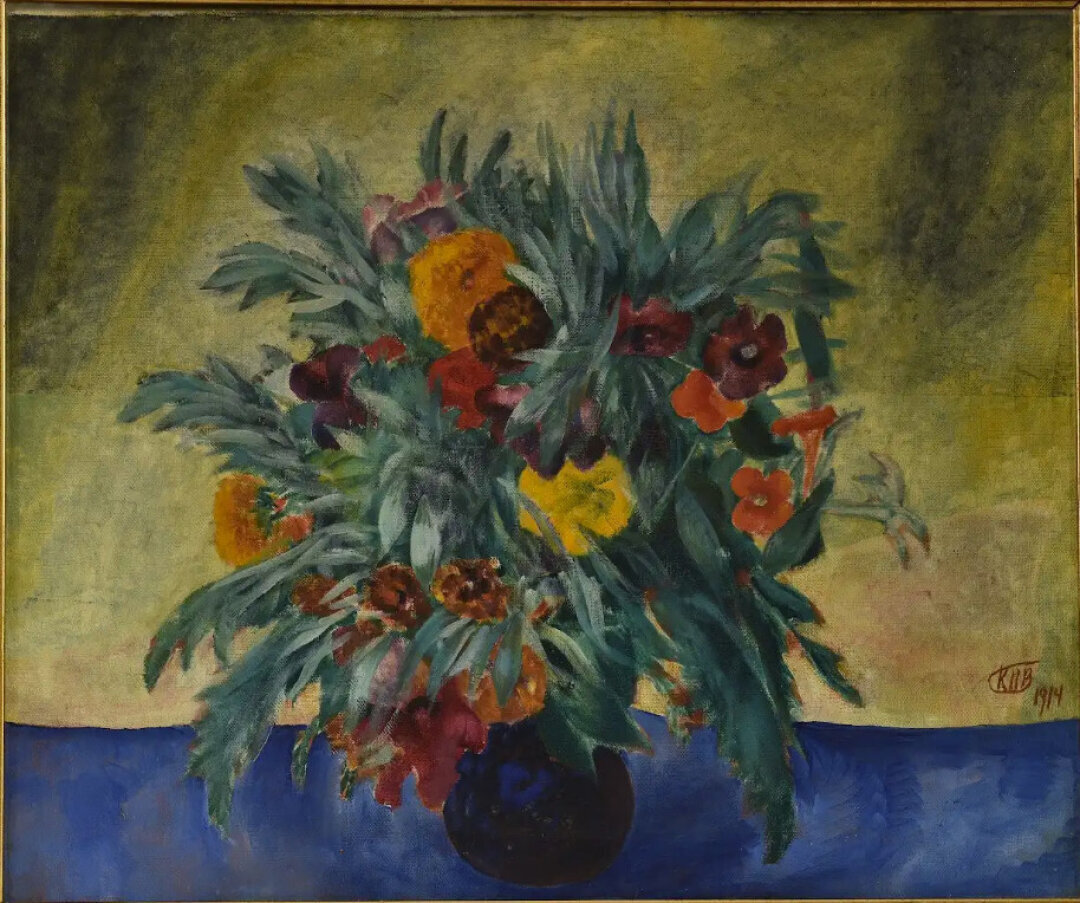 Кузьма Петров-Водкин. Цветы. 1914