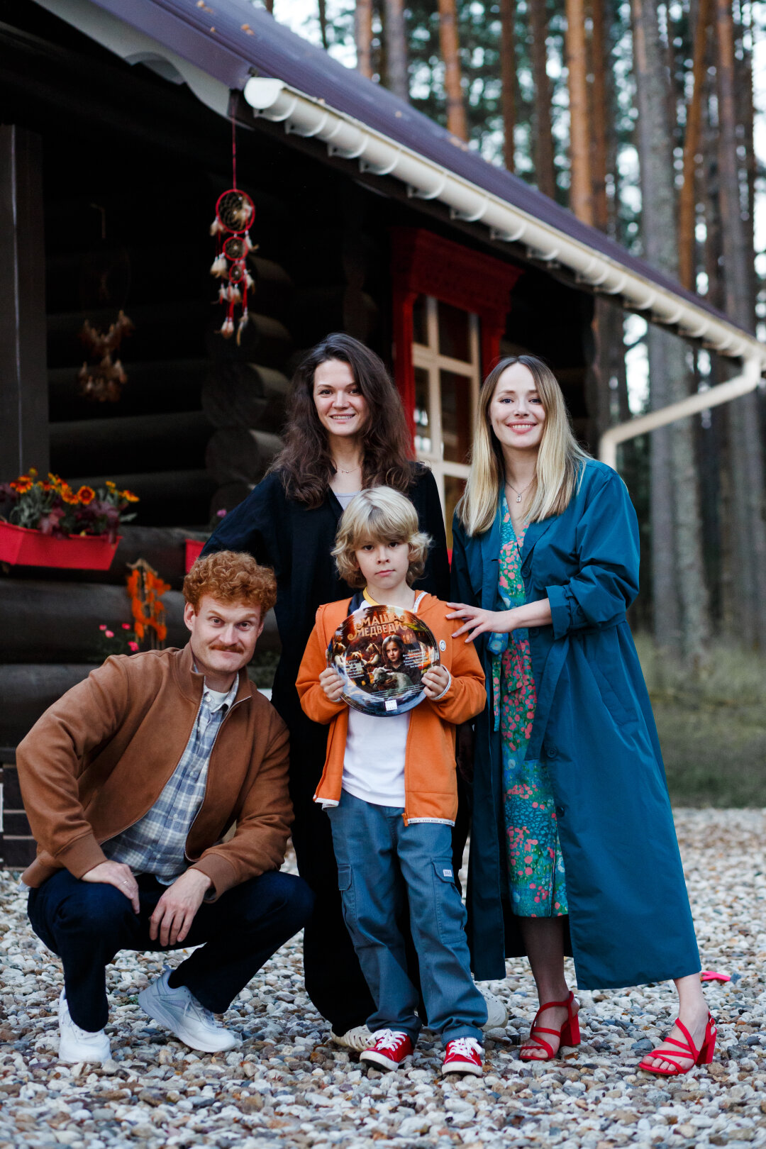 Зоя Бербер на съемках фильма «Маша и Медведи»