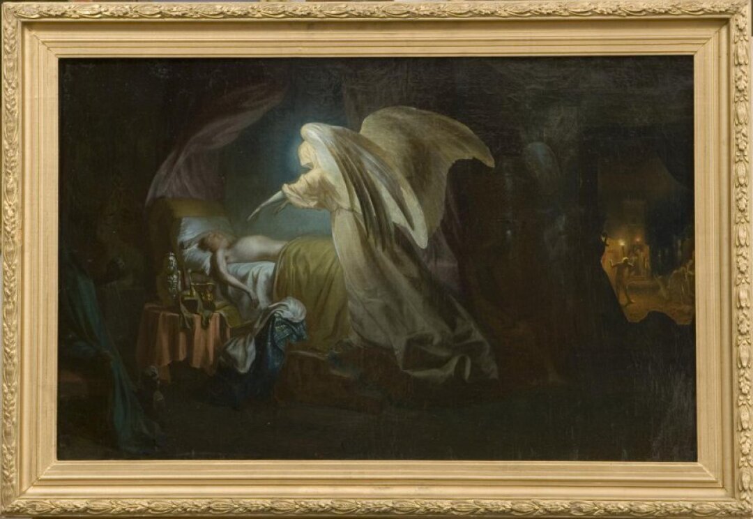 Илья Репин. Ангел смерти истребляет первенцев египетских. 1865