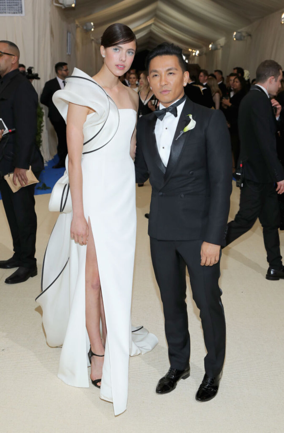 Маргарет Куэлли и Прабал Гурунг на Met Gala, 2017