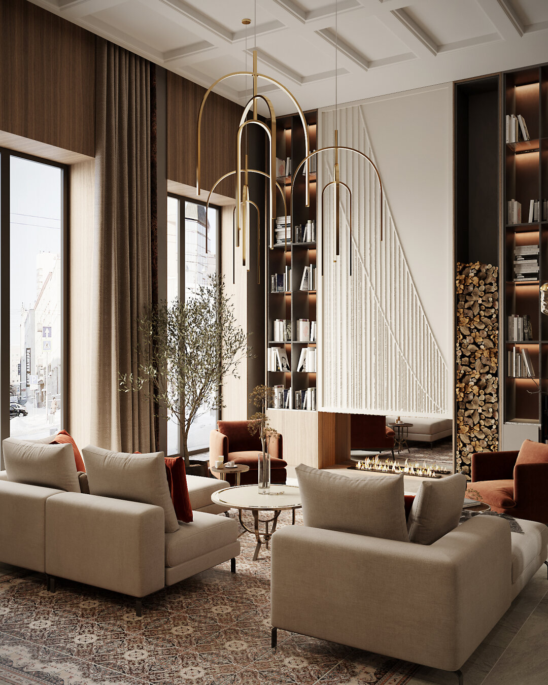 Проект общего пространства в жилом комплексе New Bridge