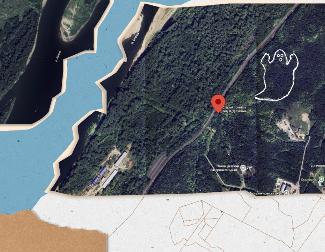 Дренажный тоннель под жд-путями