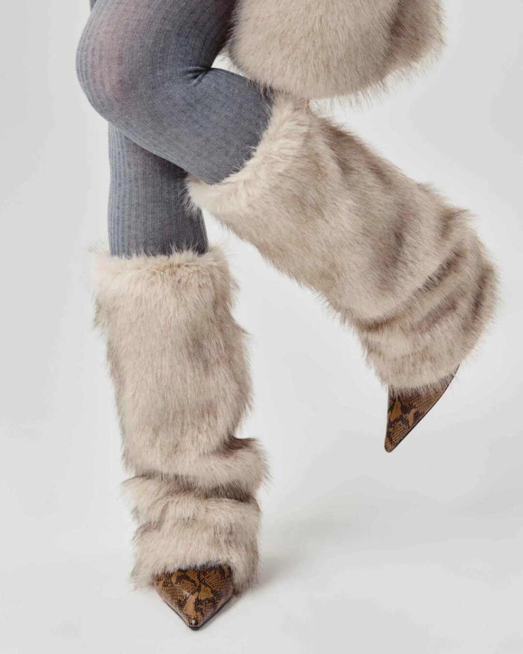 Гетры из экомеха Only me, 6 980 руб.