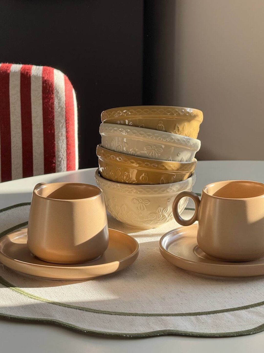 Чаши Russian North и плейсмат Trendy Ruffles