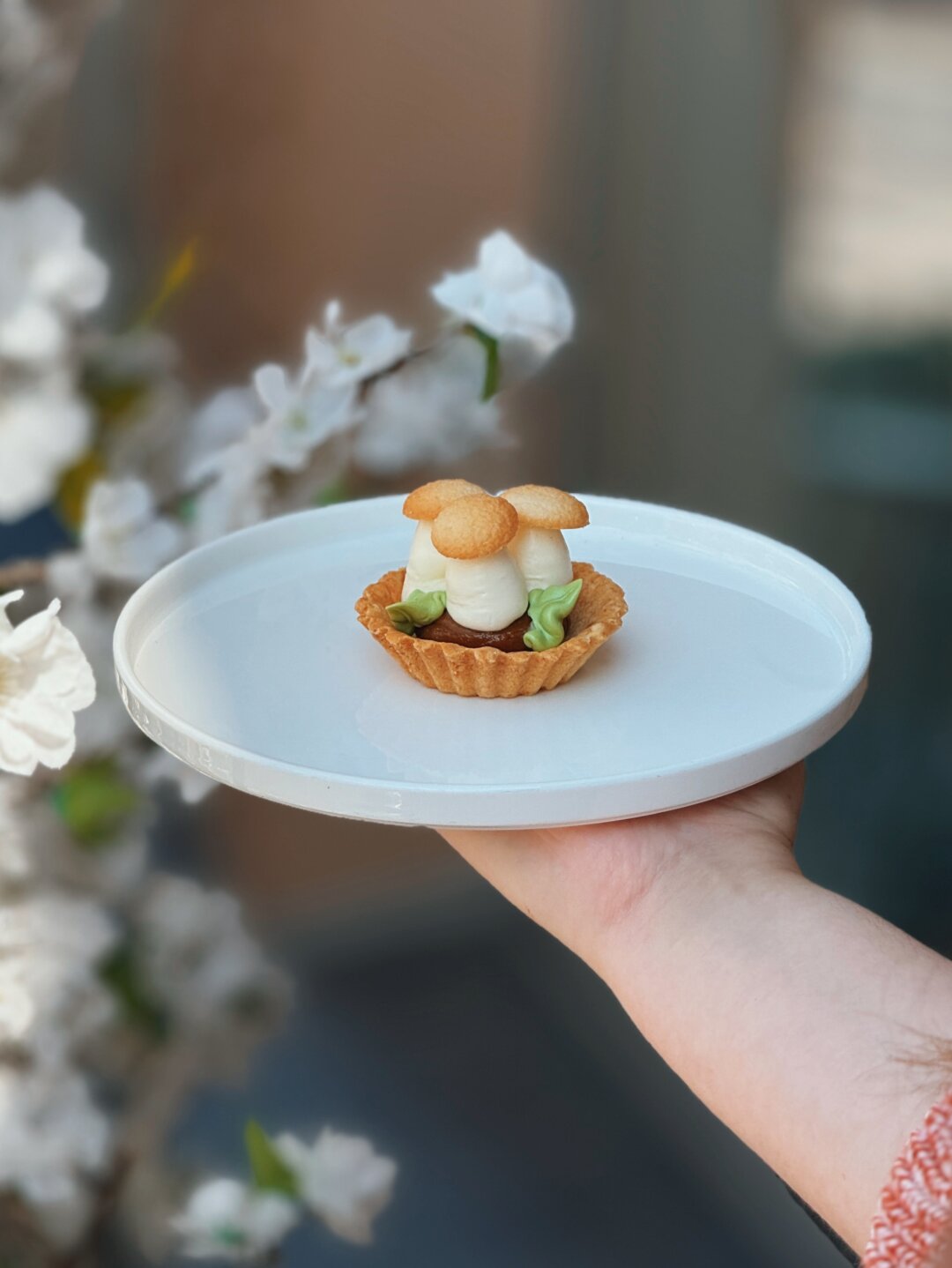 Корзиночка «Грибочки» с вареной сгущенкой