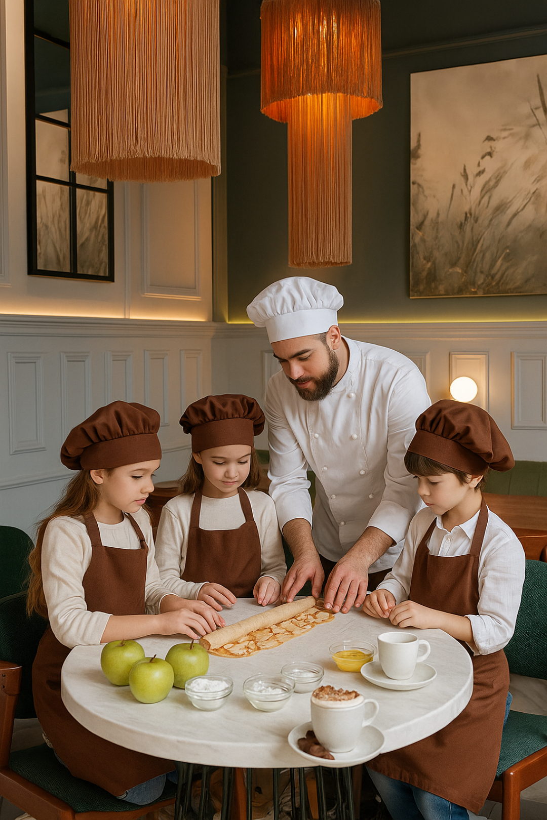 Мастер-класс по приготовлению шарлотки и домашнего чая