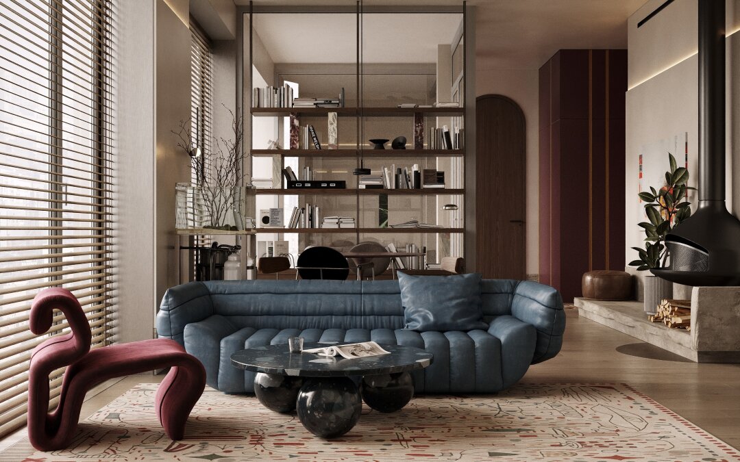 Интерьер, созданный для пары, которая живет на две страны. Этот дом - их тихая гавань