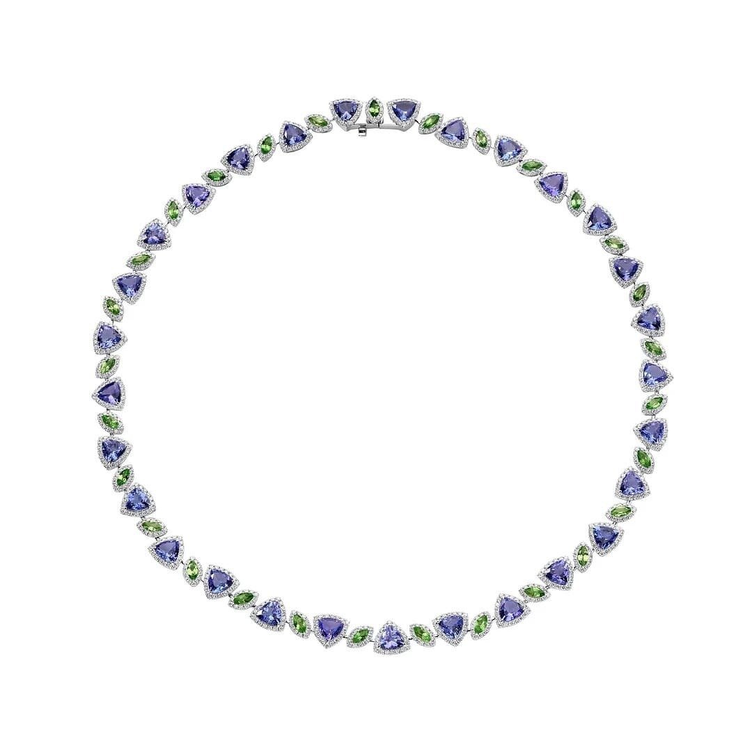 Колье с тсаворитами и танзанитами Feliksov Diamonds, 1 500 000 руб.