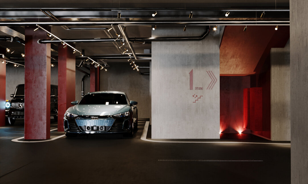 Паркинг в новой секции «Д»