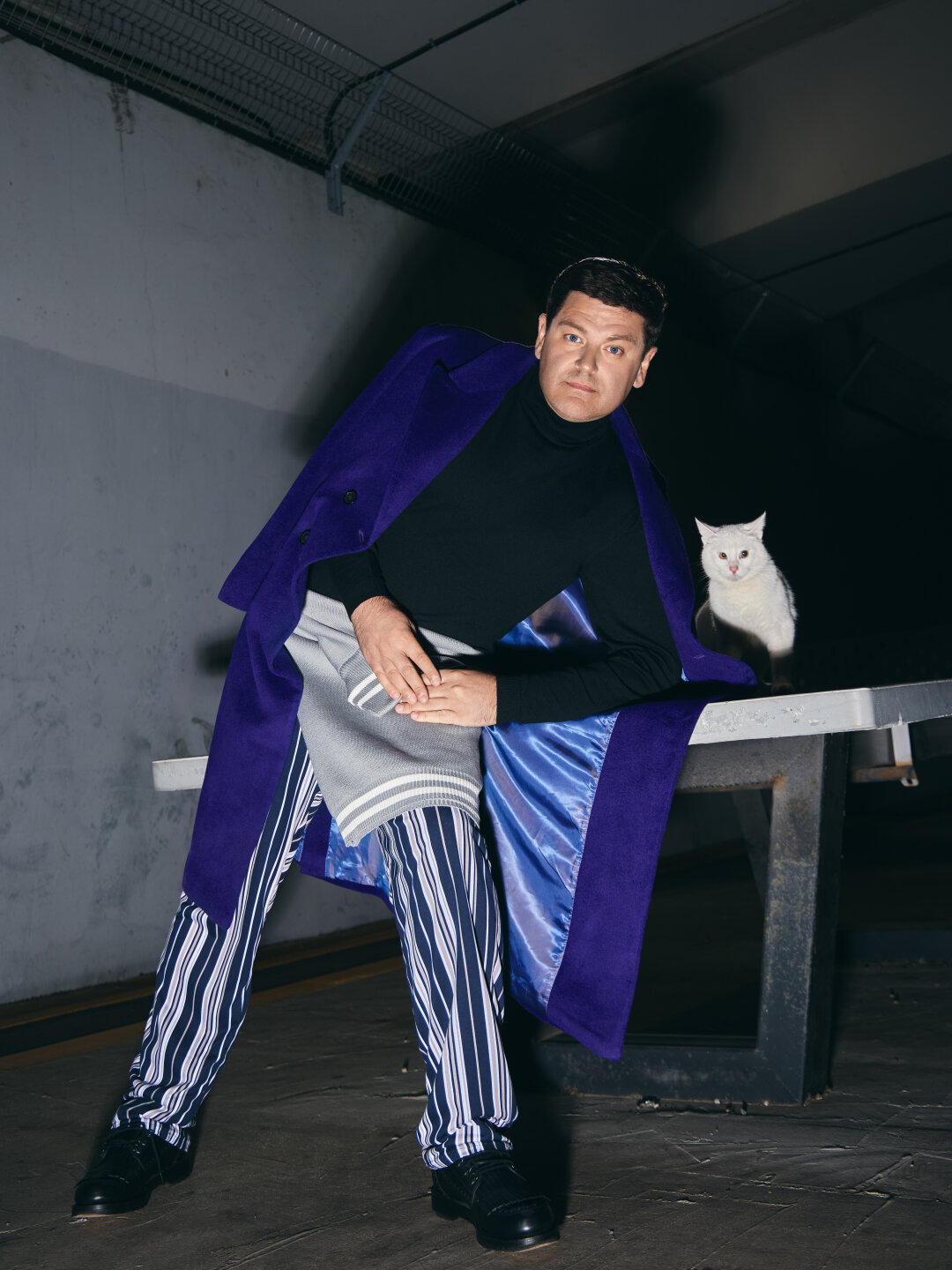 Свитер SELSOVET, лоферы GUCCI