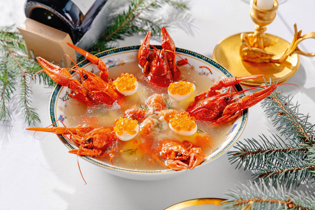 Заливное с раками