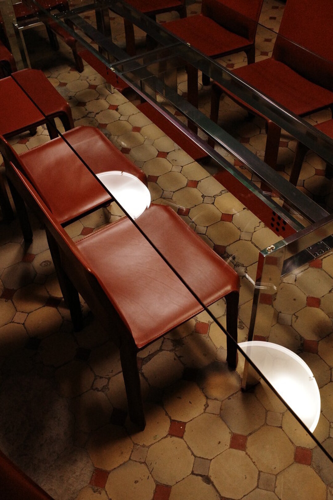 Восстановленная метлахская плитка в private room