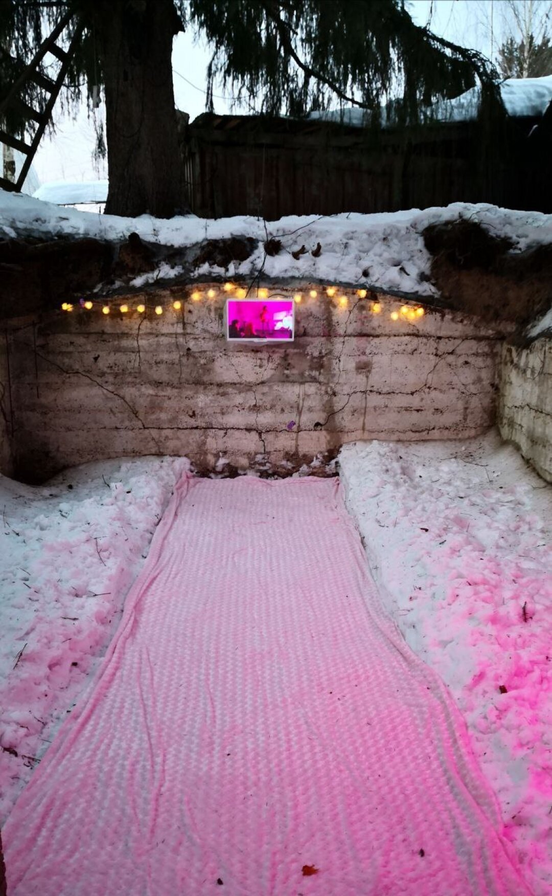 Марина Абаджева. Фиксация перформанса «Пушистая тропа»