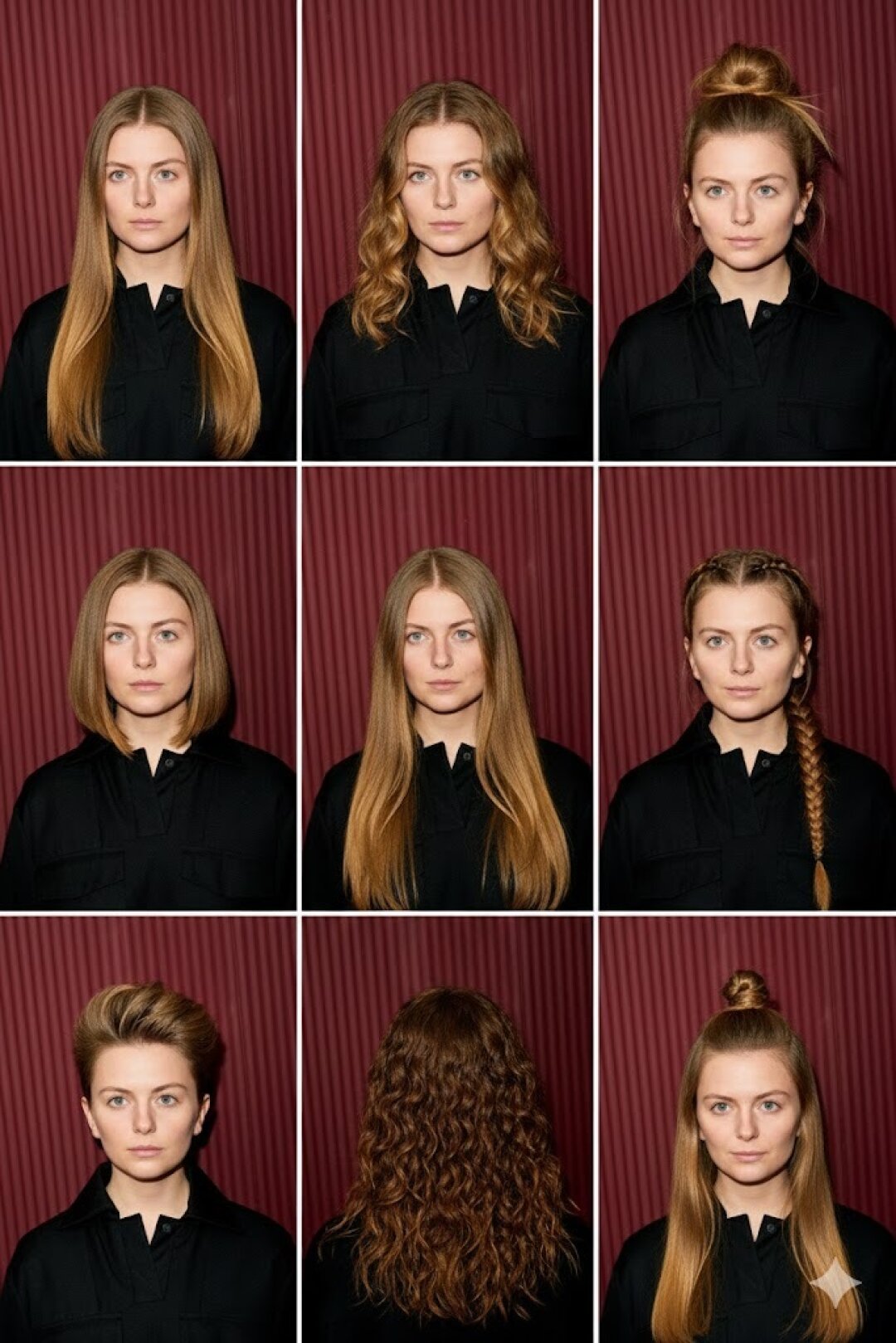 Редактор отдела «Еда» Собака.ru Дарья Павлюкевич следует модному тренду на подбор причесок в Nano Banana Pro (Генерация Nano Banana Pro)