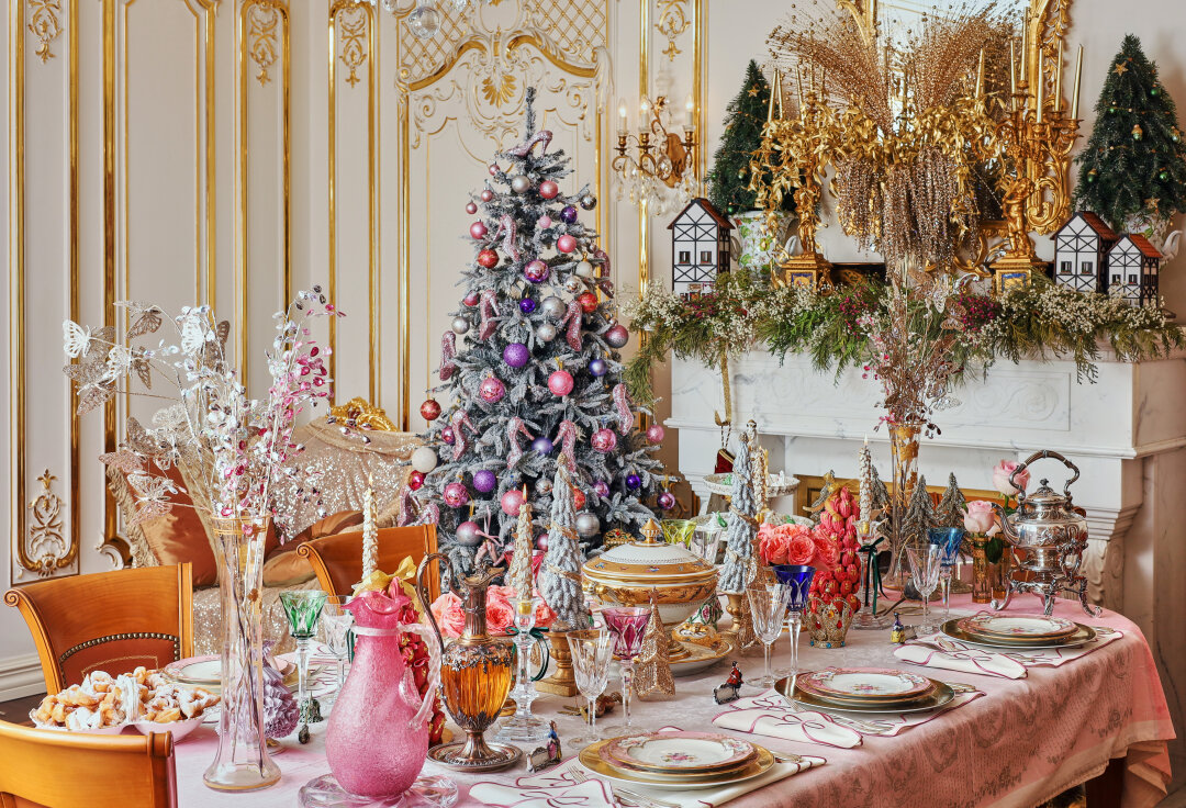 Сервировка из книги «Елки Haute Couture»