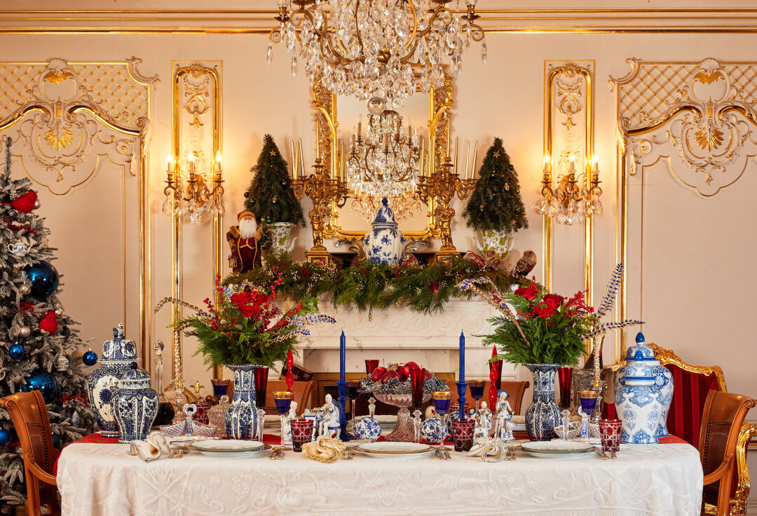 Сервировка из книги «Елки Haute Couture»