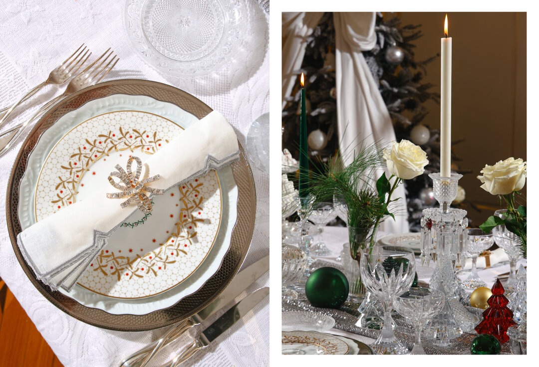 Сервировка из книги «Елки Haute Couture»