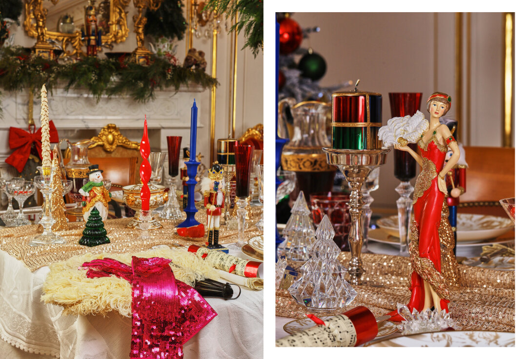 Сервировка из книги «Елки Haute Couture»
