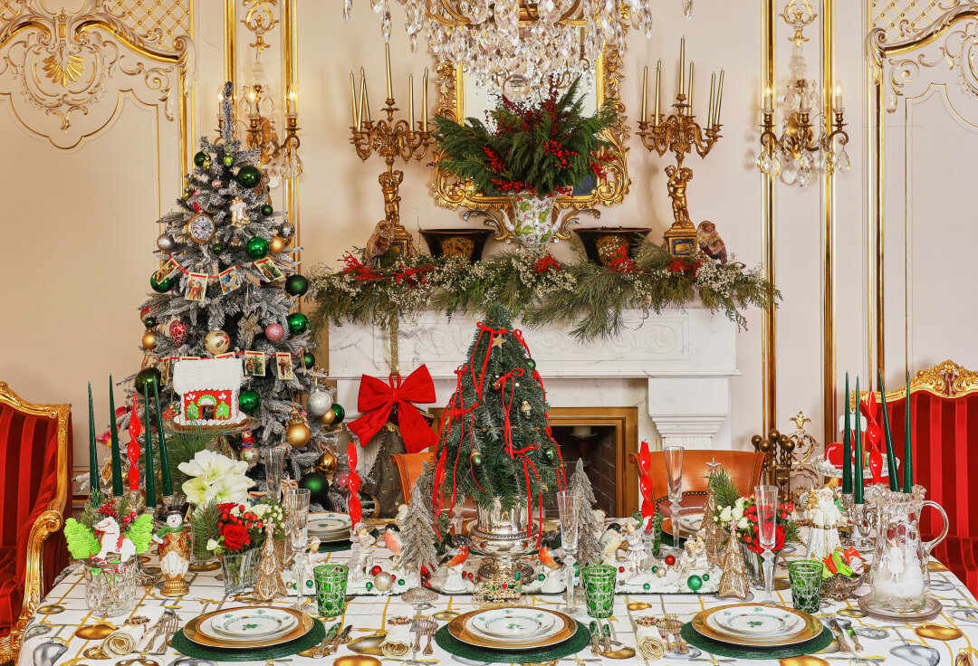 Сервировка из книги «Елки Haute Couture»