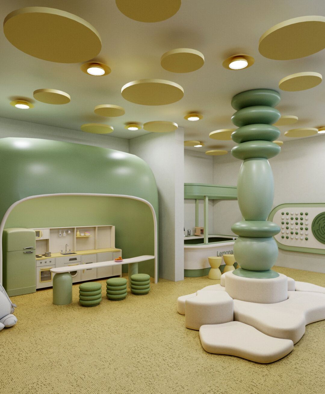 Детская игровая в соседском центре