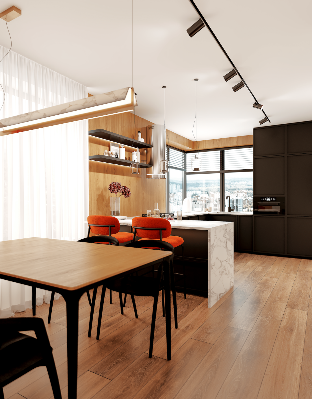 Интересное планировочное решение – квартиры с видовыми кухнями