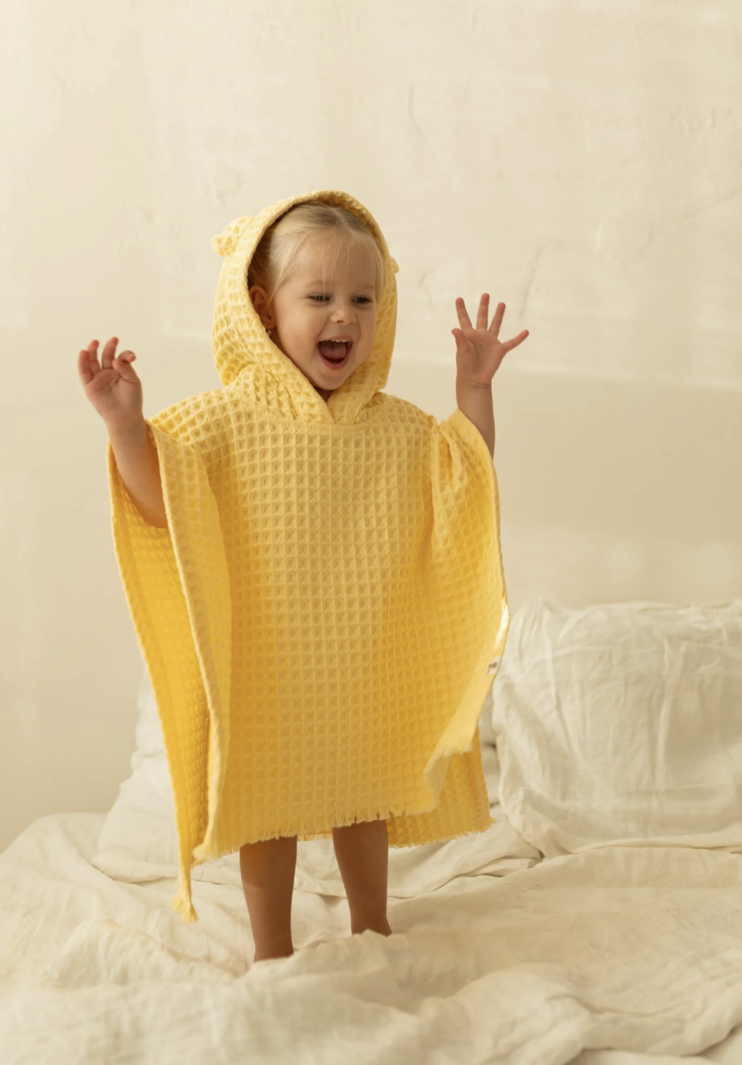 Вафельное банное пончо Leam, 2 800 руб.