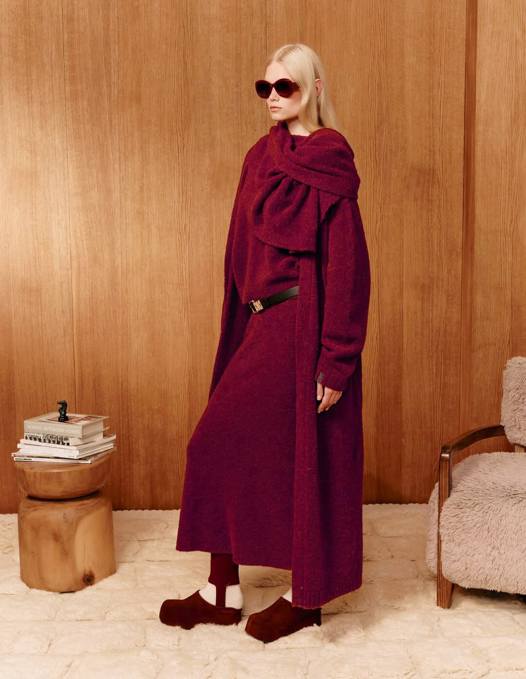 Тотал-луки в цвете бургунди — хит сезона от Burberry, Chloé и петербургских гуру трикотажа Free Age во главе с Татьяной Затравиной. Будем носить