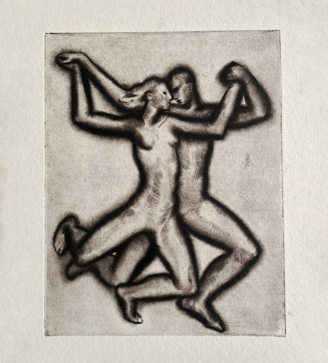 Художника Александра Шабаева Синявский разглядел на ярмарке blazar — и вот выставка его работ уже идет в Siniavskii Gallery, а «Танец» стал частью