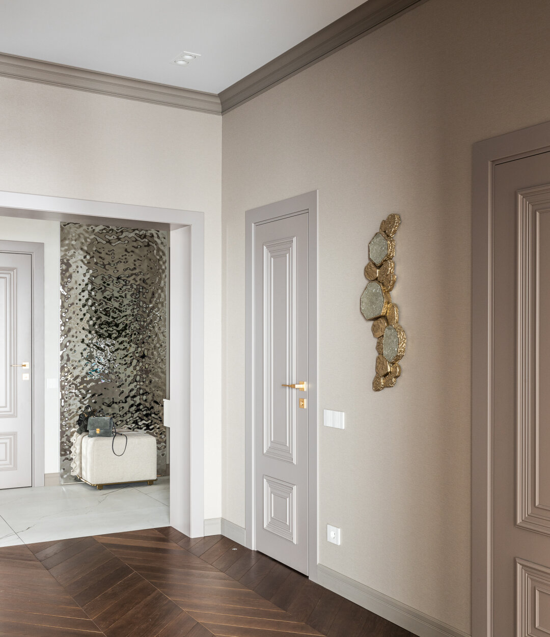 Двери под покраску Profil Doors, модель «Престиж» в белой эмали. Проект Эльзы Хабибрахмановой