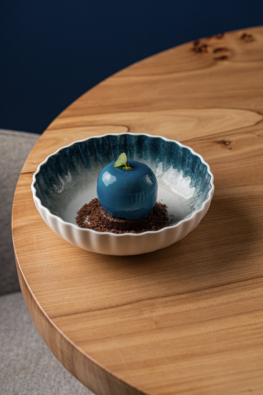 Десерт «Синее яблоко»