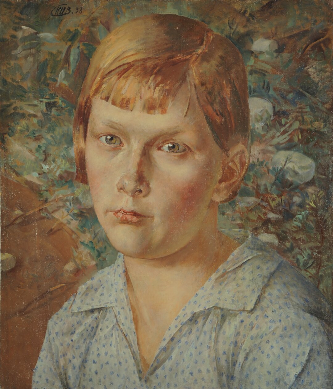 Кузьма Петров-Водкин «Девочка в лесу», 1938 г.