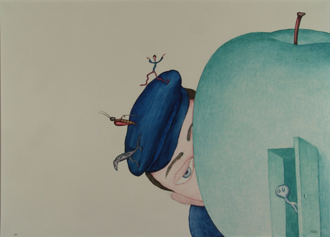 Виктор Пивоваров «Мальчик и червяк», 1997 г.