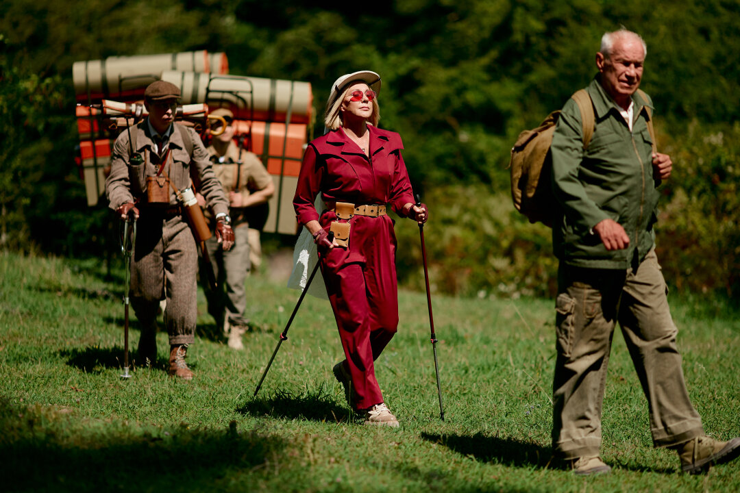 Елена Яковлева и Сергей Гармаш на съемках «Чебурашки 2»