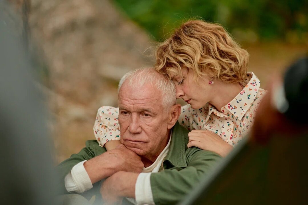 Полина Максимова и Сергей Гармаш на съемках «Чебурашки 2»