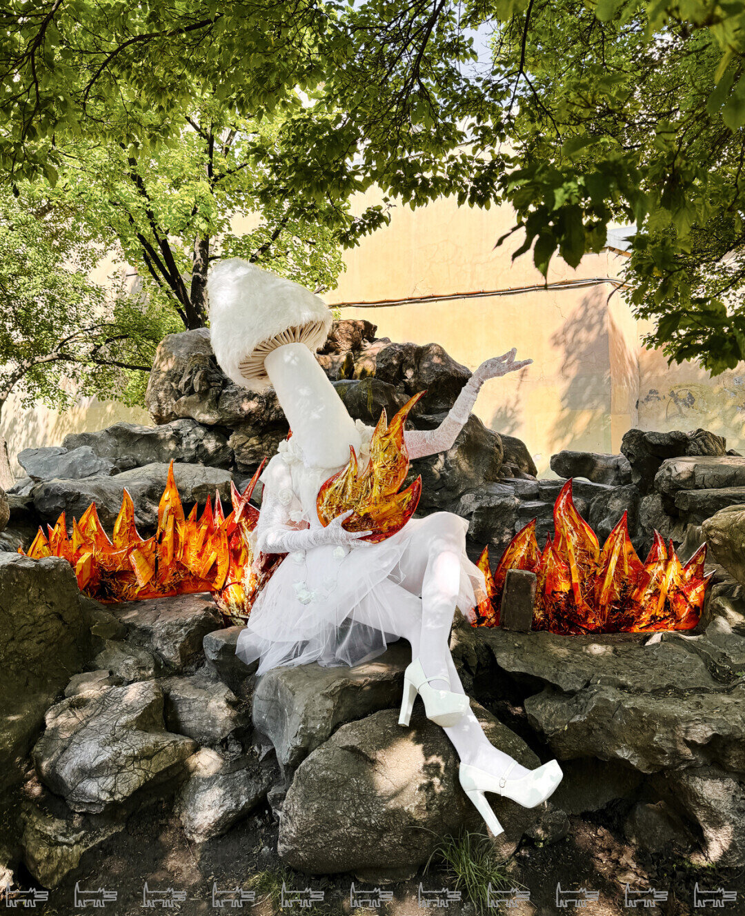 Федор Хиросигэ в образе человека-гриба