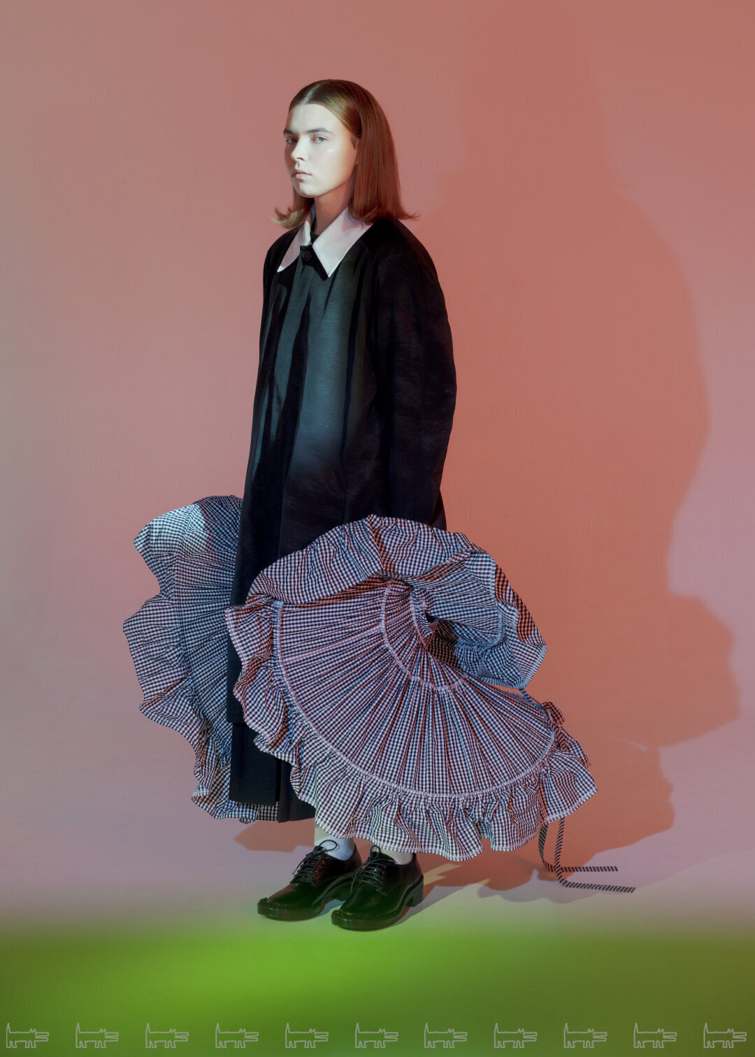 На Романе Зимогорском: пальто HOUSE OF LEO, ботинки SIMONE ROCHA