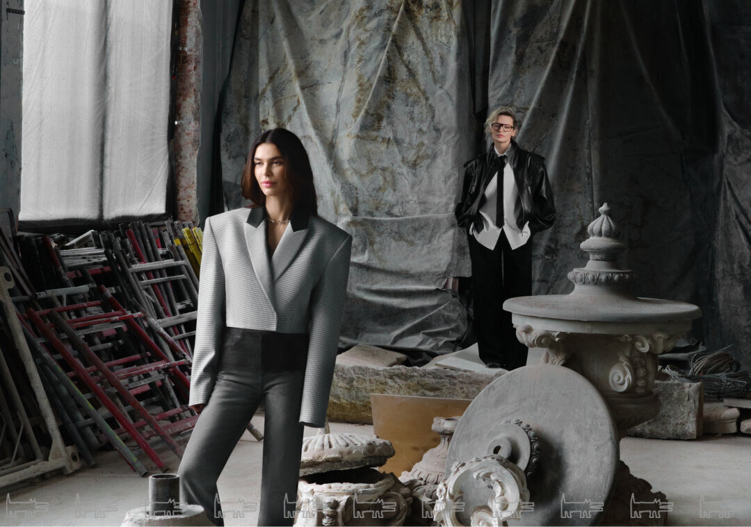 Анна Кранк, Анна Бернштейн. На Анне Бернштейн: колье MIUZ DIAMONDS, пиджак, джинсы AUTENTIMENTS На Анне Кранк: рубашка, брюки и куртка AUTENTIMENTS