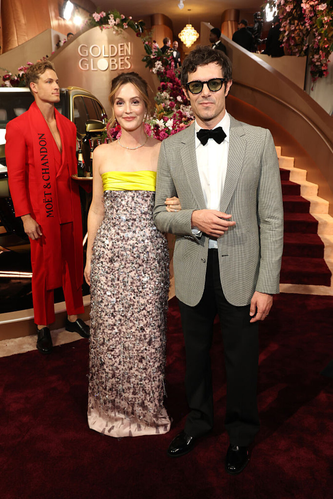 Лейтон Мистер в Miu Miu и Адам Броди