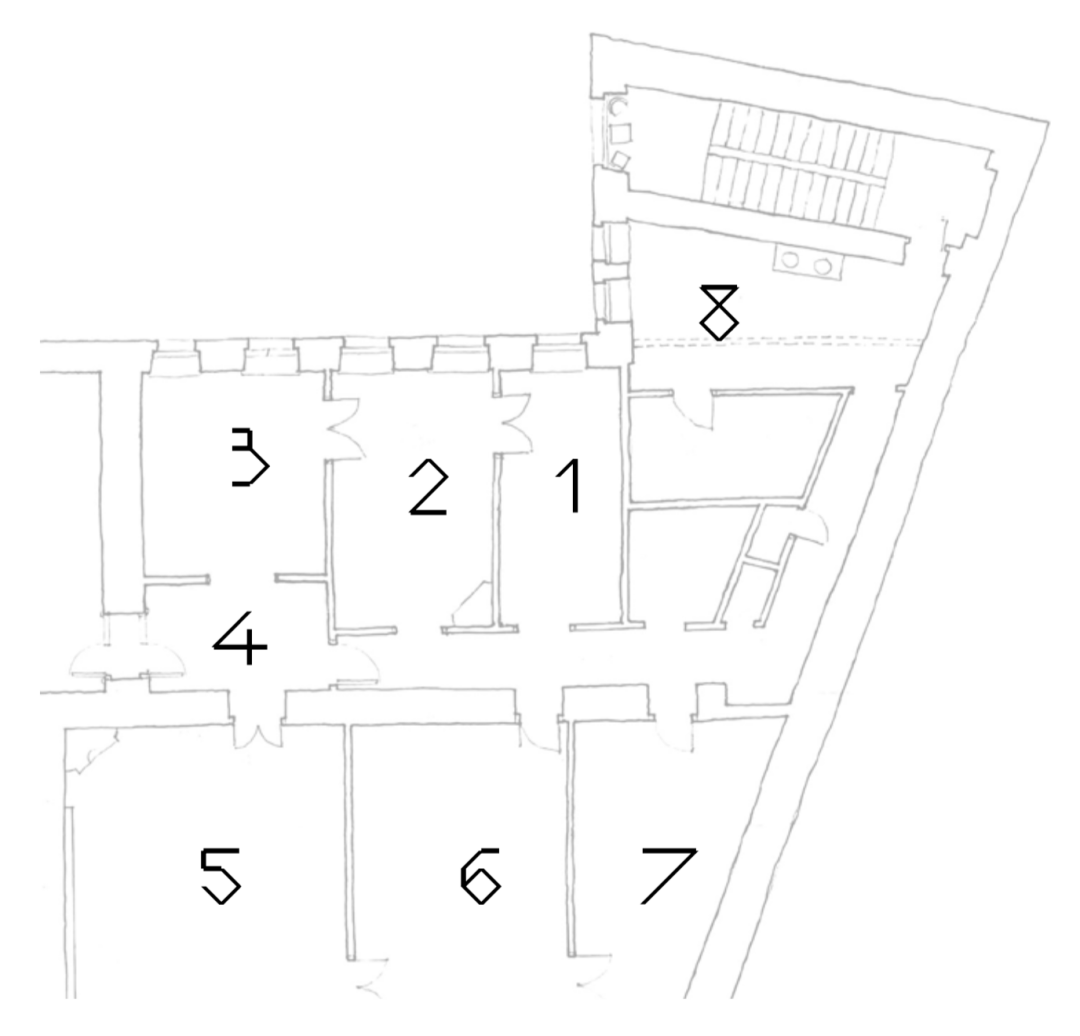 Схема мемориальной квартиры Александра Введенского
