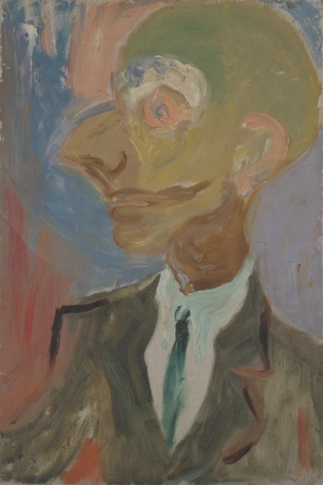 Вера Янова. Портрет Якова Друскина. Холст, масло, 1960-е