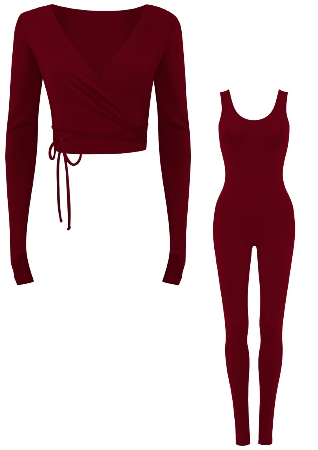 Сет Natayakim, 51 000 руб. Проснулись, потянулись и скатились с кровати в позу «собака мордой вниз» — для фэшн-асан запасаемся бургунди-сетом