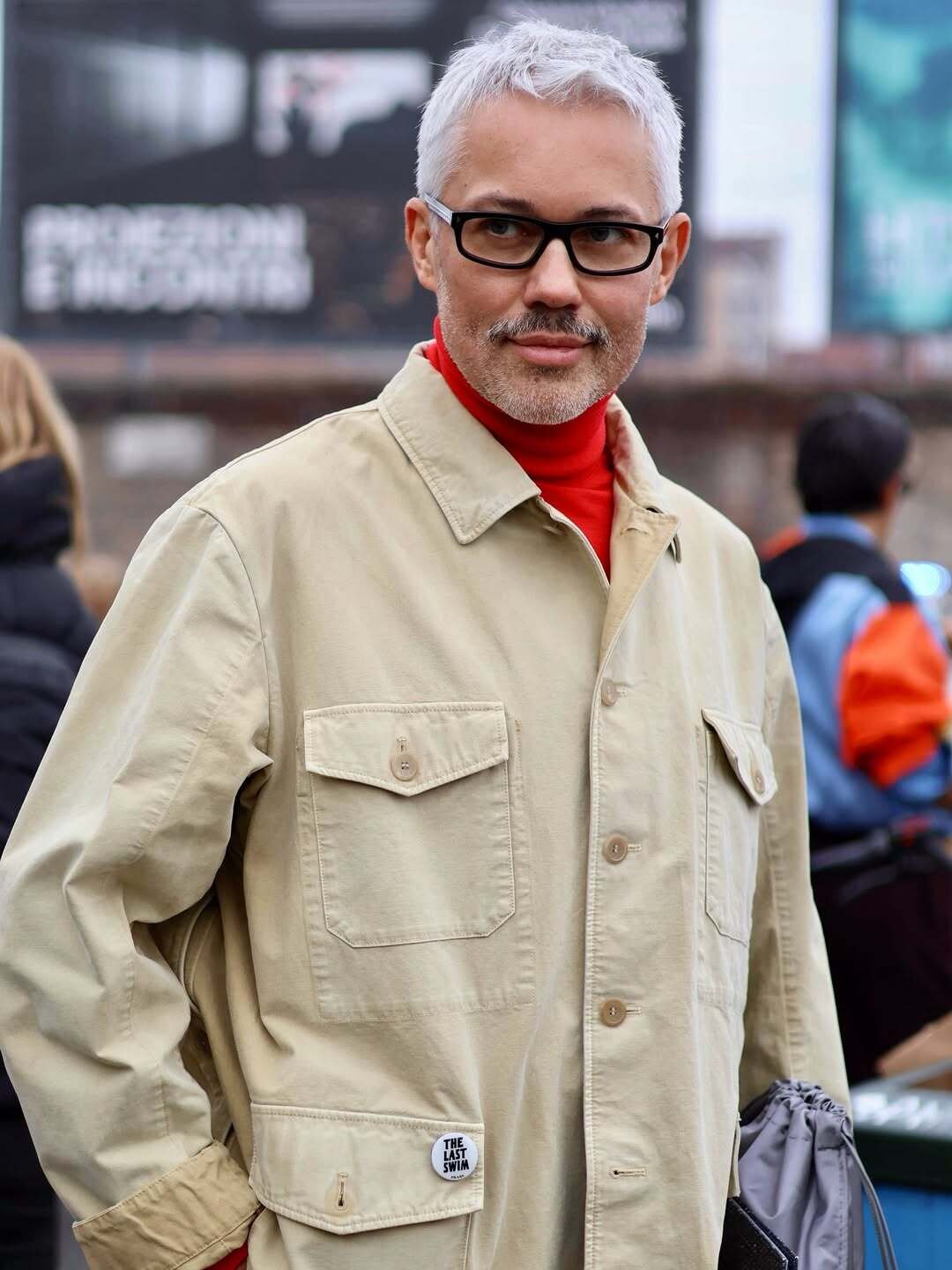 Александр Рогов на показе Prada