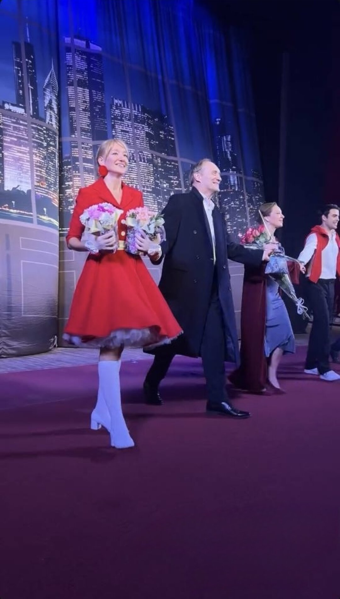 Полина и Евгений Сидихины на гастролях