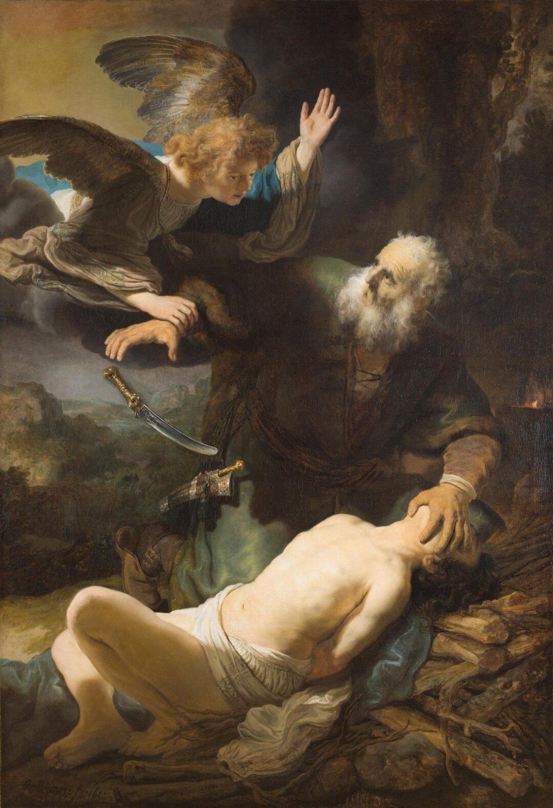 Рембрандт. Жертвоприношение Авраама. 1635