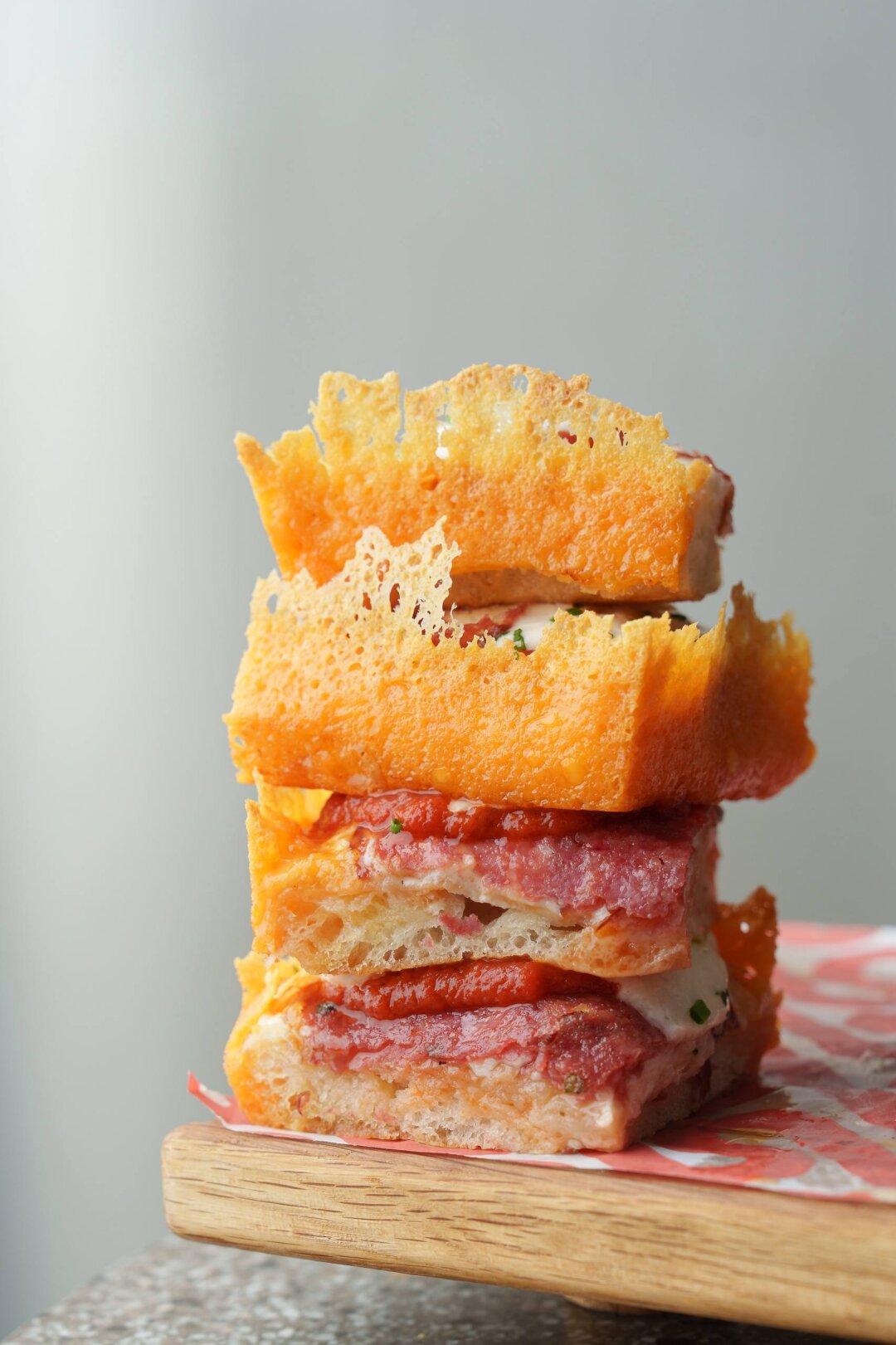 Квадратная пицца в бистро Salt