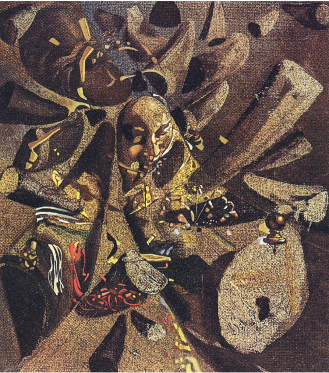 Сальвадор Дали. Параноико-критический вариант «Кружевницы» Вермеера. 1955